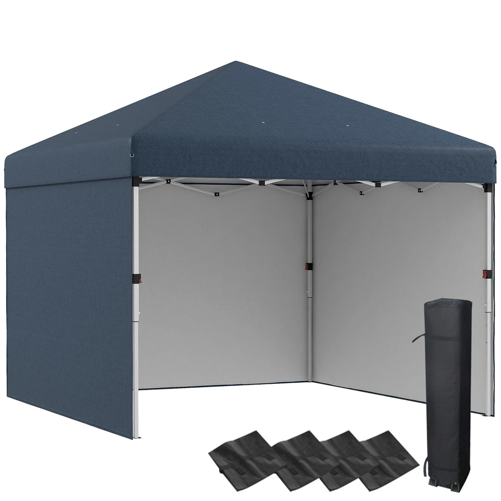 Simplie Fun 10'x10' Canopy Tent with Sidewalls, Leg Weights, Carry Bag