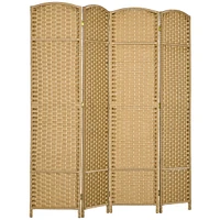 Simplie Fun 4-Panel Room Divider, Privacy Screen for Home Office