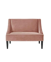 Inspired Home Malaya Velvet Back Bench