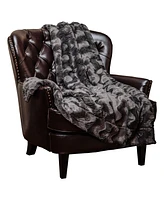 Chanasya Premium Soft Wave Faux Fur Throw Blanket - Soft, Lightweight Reversible Sherpa & Minky 50" x 65” Yellow Solid