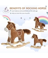 Streamdale Furniture Rocking Horse Plush with Sounds and Motion