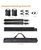 Yescom 8.5' x 10' Adjustable Photography Background Backdrop Stand Support Crossbar Kit Studio