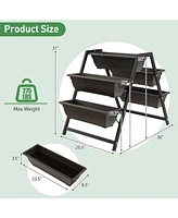 Sugift 3-Tier Vertical Raised Garden Bed with 5 Plant Boxes
