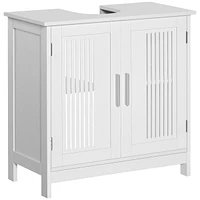 Streamdale Furniture Bathroom Under Sink Cabinet with Adjustable Shelves in White