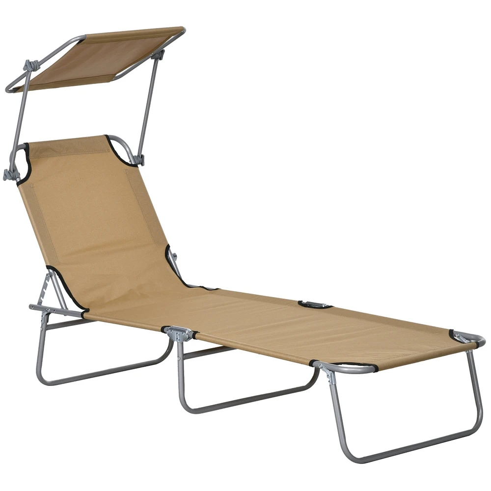 Simplie Fun Adjustable Chaise Lounge for Outdoors