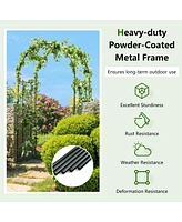 Givimo Garden Arch Arbor Trellis Patio Plant Stand Rack Archway-Black