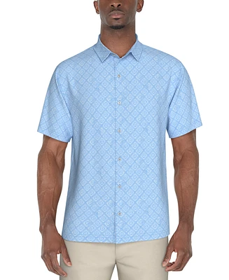 Pga Tour Men's Medallion-Print Shirt