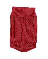 Luvable Friends Dogs and Cats Cableknit Pet Sweater