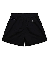 Mitchell & Ness Men's Black New York Knicks Team Essentials Nylon Shorts