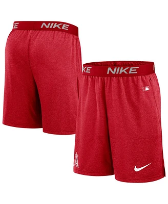 Nike Men's Red Los Angeles Angels Authentic Collection Practice Performance Shorts