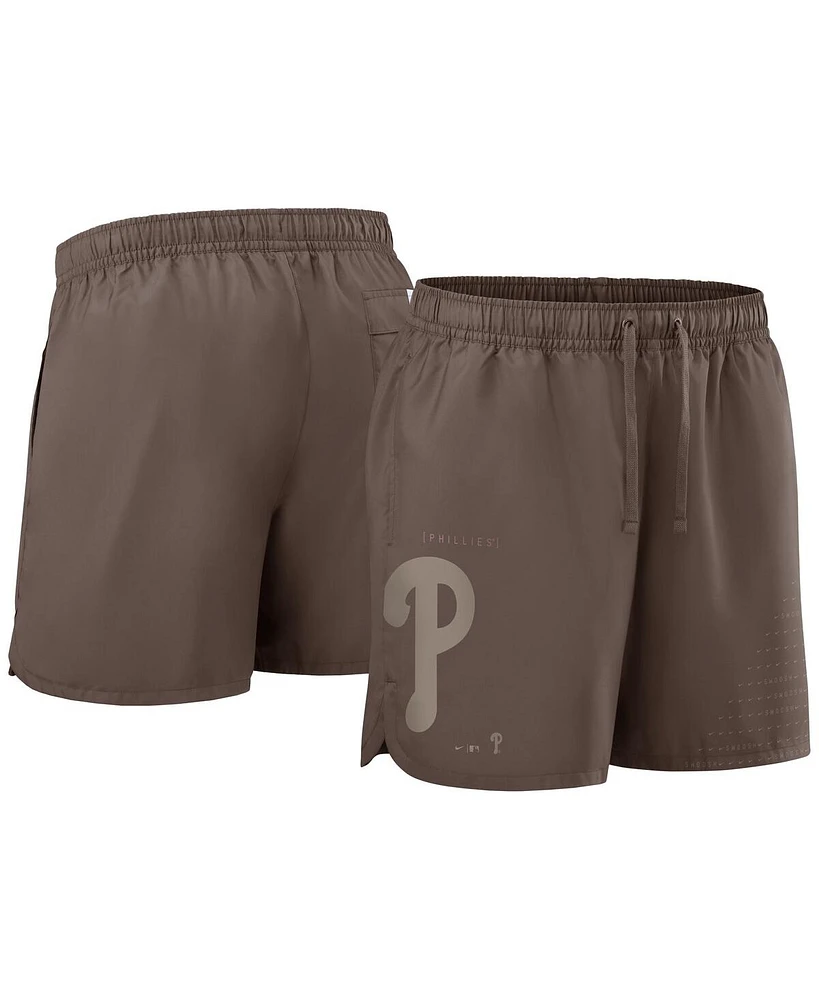 Nike Men's Light Brown Philadelphia Phillies Statement Shorts