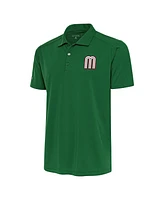 Antigua Men's Forest Green Mexico Baseball 2023 World Classic Tribute Polo