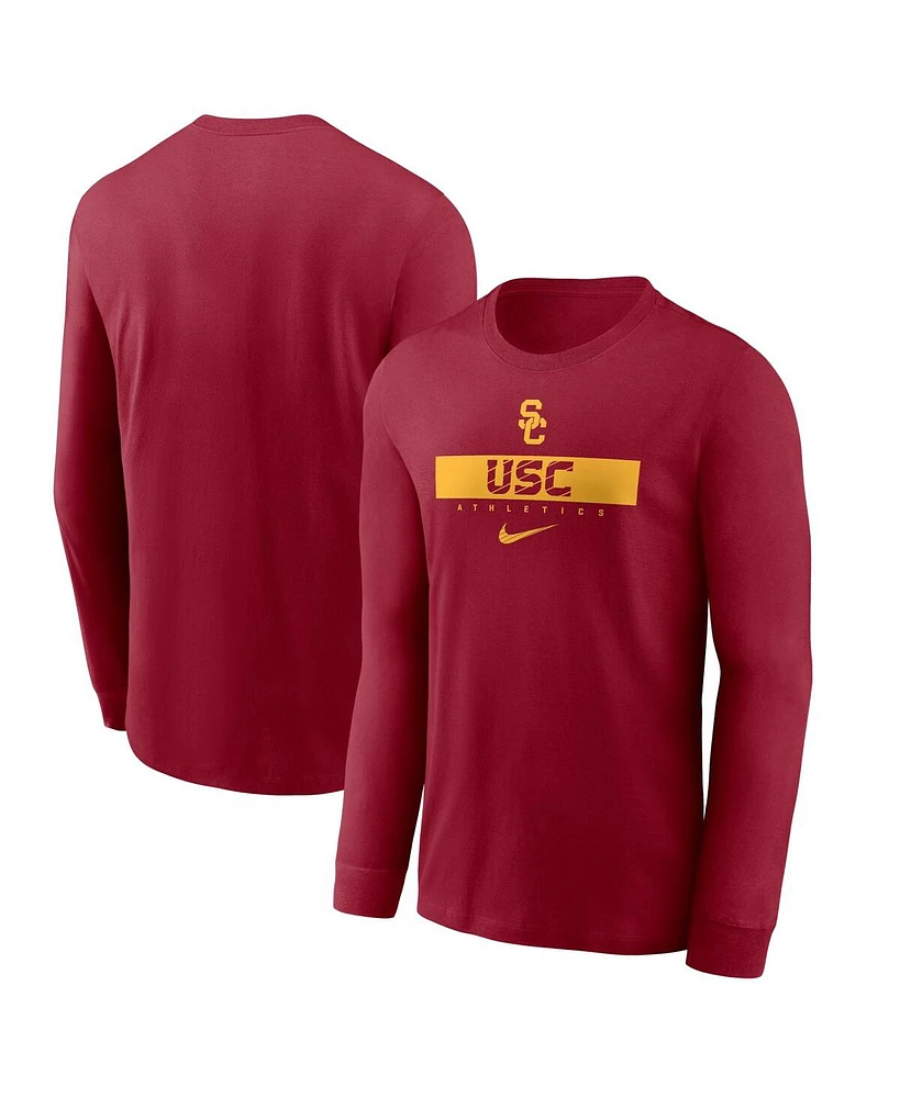 Nike Men's Cardinal Usc Trojans 2024 Sideline Legend Performance Long Sleeve T-Shirt