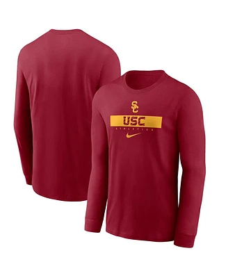 Nike Men's Cardinal Usc Trojans 2024 Sideline Legend Performance Long Sleeve T-Shirt