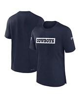 Nike Men's Navy Dallas Cowboys 2024/25 Sideline Player Tri-Blend Performance T-Shirt