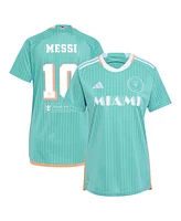 Adidas Women's Lionel Messi Aqua Inter Miami Cf 2024 Archive Replica Player Jersey