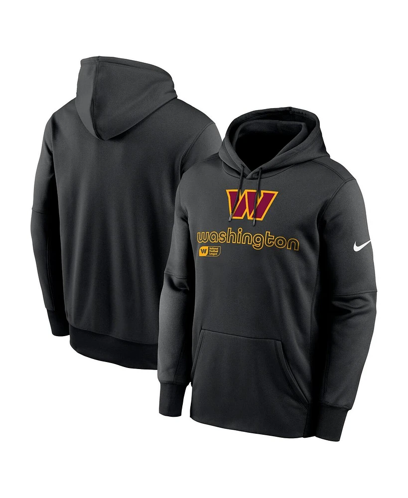 Nike Men's Black Washington Commanders Performance Pullover Hoodie