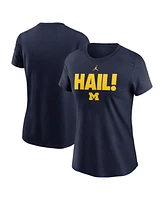 Jordan Women's Navy Michigan Wolverines Local Ultimate Chant T-Shirt