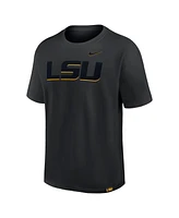 Nike Men's Black Lsu Tigers 2-Hit Statement Max90 T-Shirt