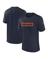 Nike Men's Navy Chicago Bears Sideline Player Performance T-Shirt