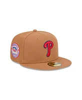 New Era Men's Brown Philadelphia Phillies Color Pack 59FIFTY Fitted Hat