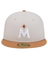 New Era Men's Khaki/Brown Minnesota Twins Two-Tone Color Pack 59FIFTY Fitted Hat