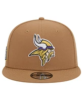 New Era Big Boys and Girls Brown Minnesota Vikings Color Pack Side Patch 9FIFTY Snapback Hat