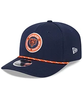 New Era Men's Navy Chicago Bears 2024 Sideline 9SEVENTY Stretch-Snap Hat