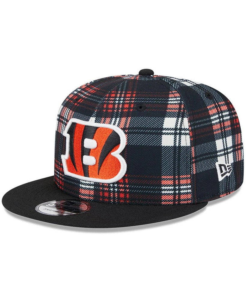 New Era Men's Black Cincinnati Bengals 2024 Sideline Statement 9FIFTY Snapback Hat