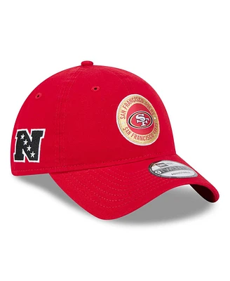 New Era Men's Scarlet San Francisco 49ers 2024 Sideline 9TWENTY Adjustable Hat