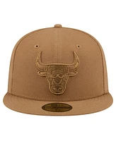 New Era Men's Tan Chicago Bulls 59FIFTY Fitted Hat