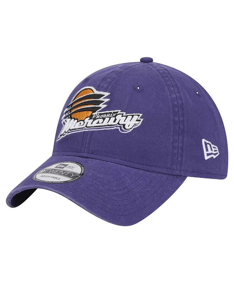 New Era Men's and Women's Purple Phoenix Mercury Core Logo 9TWENTY Adjustable Hat