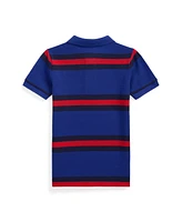 Polo Ralph Lauren Toddler and Little Boys Striped Cotton Mesh Shirt