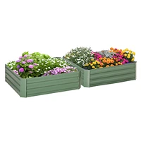 Simplie Fun 3.3' x 3.3' Galvanized Raised Garden Bed