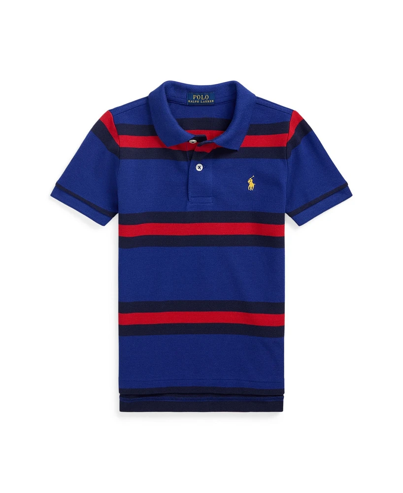 Polo Ralph Lauren Toddler and Little Boys Striped Cotton Mesh Shirt