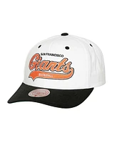 Mitchell & Ness Men's White San Francisco Giants Cooperstown Collection Tail Sweep Pro Snapback Hat