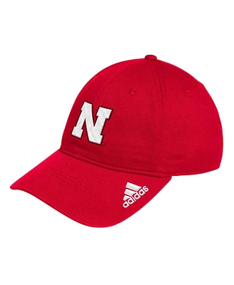 Adidas Men's Nebraska Huskers Locker Room Logo Slouch Adjustable Hat