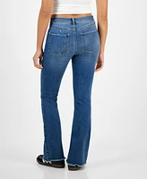 Rewash Juniors' Mid Rise Booty-Shaping Bootcut Jeans