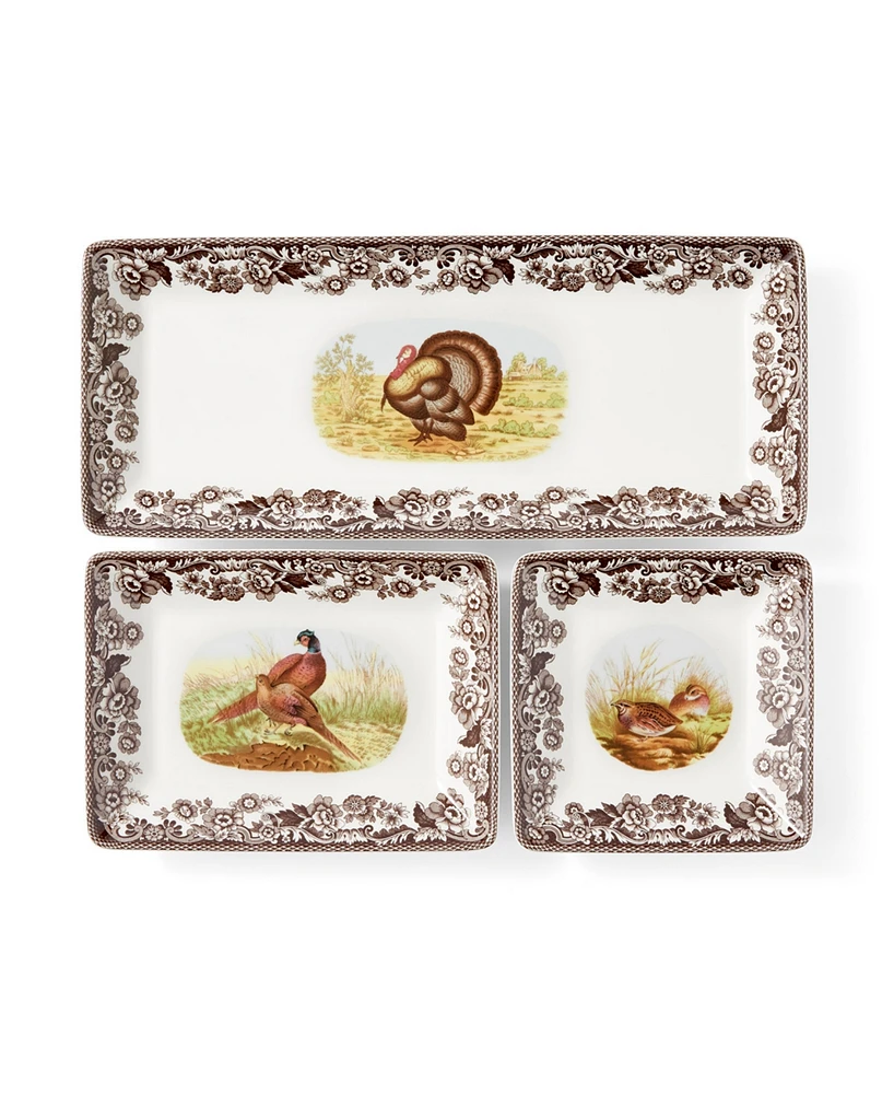 Spode Woodland 3 Pc. Nesting Tray Set