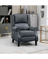 Streamdale Furniture Vibrating Massage Recliner Chair for Living Room, Reclining Wingback Single Sofa with Heat