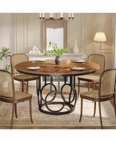 Tribesigns Round Dining Table for 4-6 People, 47