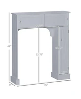 Over the Toilet Storage Cabinet w/ Adjustable Shelves, Toilet Rack