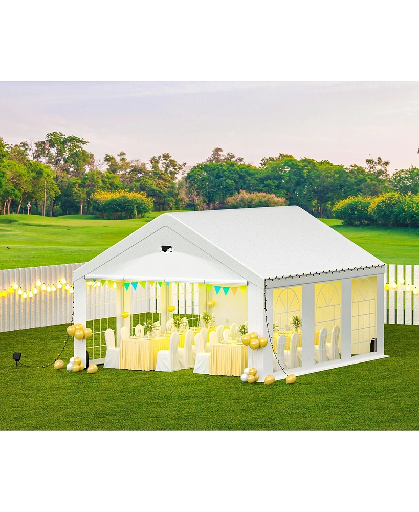 Streamdale Furniture 13x20FT Heavy Duty Canopy Tent with Sidewalls