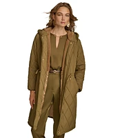 Donna Karan New York Women's Quilted Zip-Front Anorak