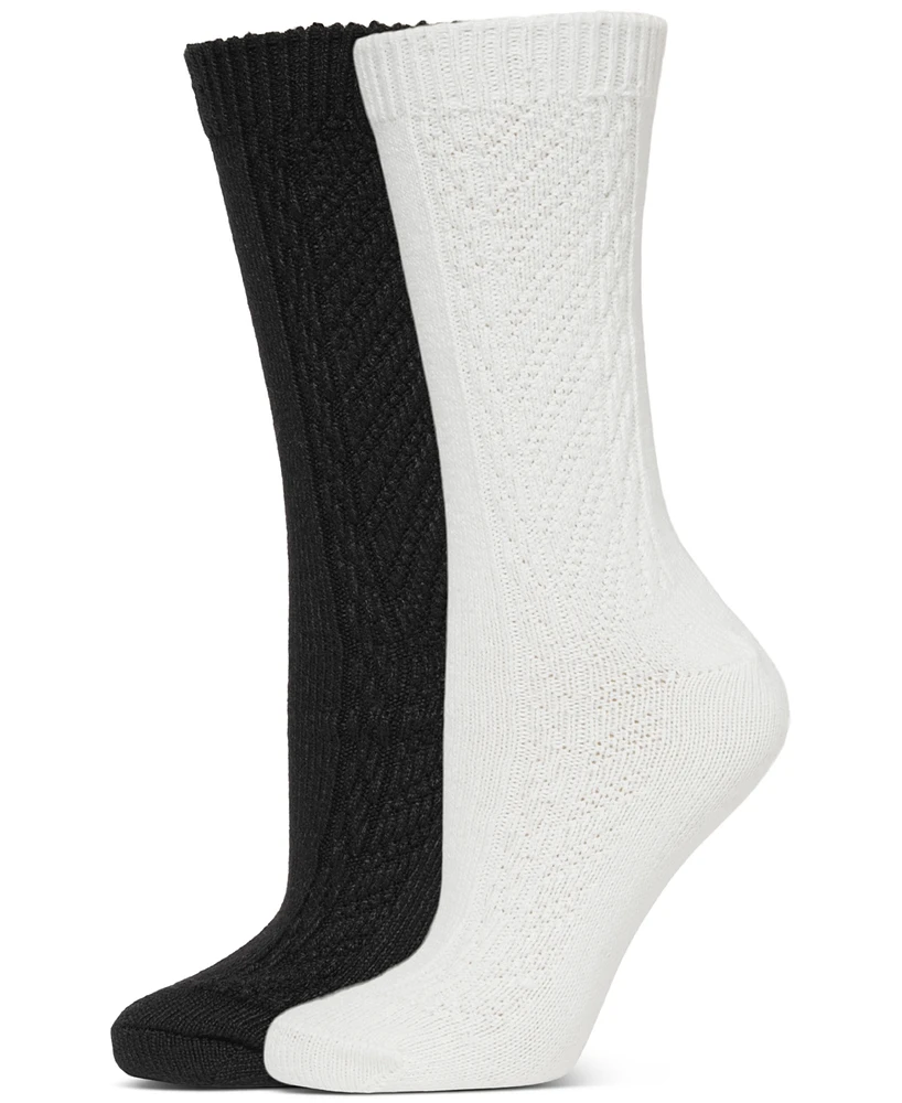 Hue Women's Seed Stitch Boot Socks, Pack of 2