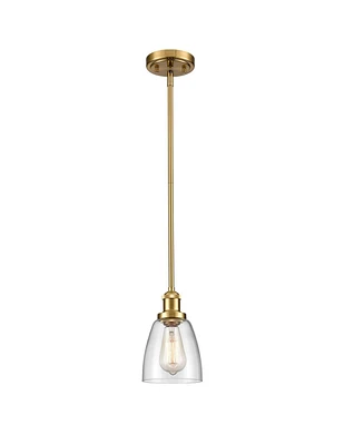 Moose Modern Brass Mini Stem Pendant Light Glass Kitchen Fixture