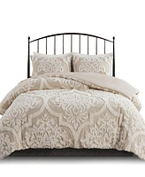 Madison Park Viola Damask 3-Pc. Comforter Set, Full/Queen