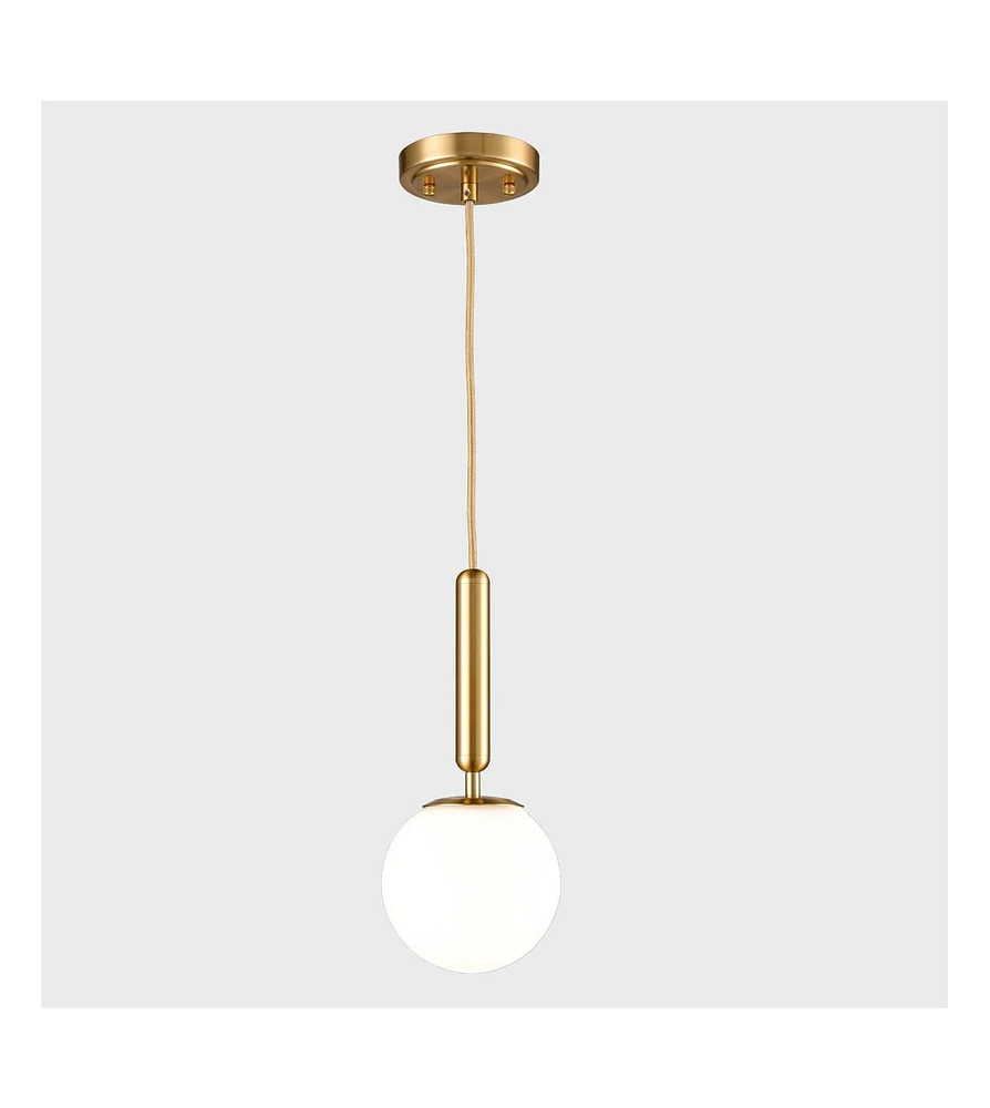 Moose Kitchen Island Gold Globe Pendant Light