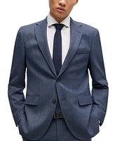 Boss by Hugo Men's Micro-Patterned Regular-Fit Suit