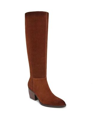 Naturalizer Fae Pointed Toe Knee High Western Boots